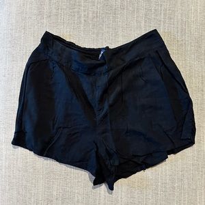 American eagle flowy linen shorts black size medium